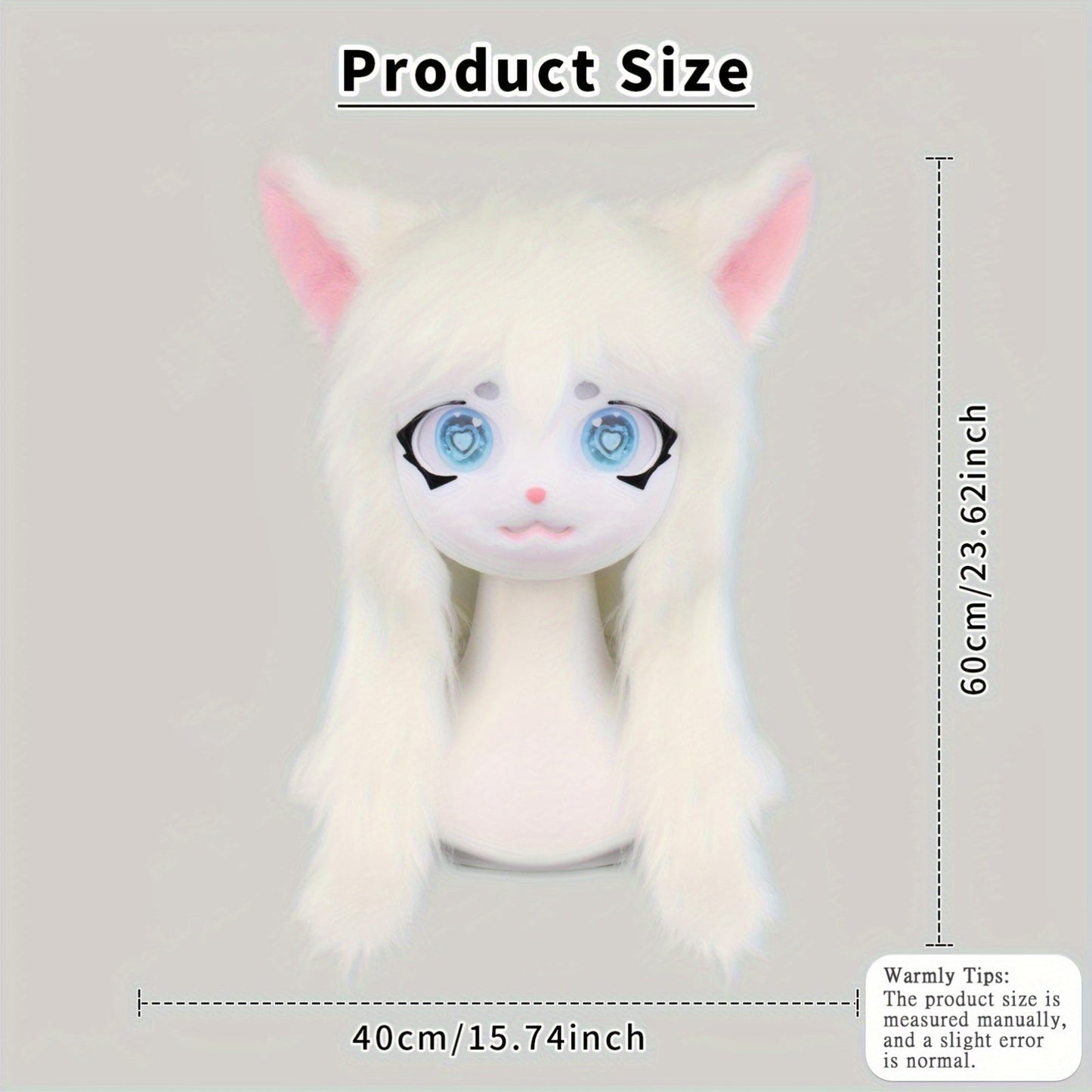 Animal Head Cat Fursuit Cut Mask Halloween Masquerade Cosplay Costume Props SS69