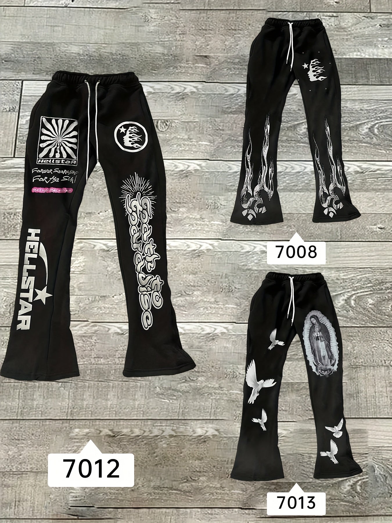 Guireniao 3pcs Set of High-End Birds' Pants, Autumn And Winter Outdoor Drawstring Sports Pants, Versatile And Casual SS69