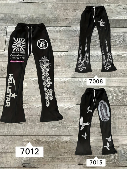 Guireniao 3pcs Set of High-End Birds' Pants, Autumn And Winter Outdoor Drawstring Sports Pants, Versatile And Casual SS69