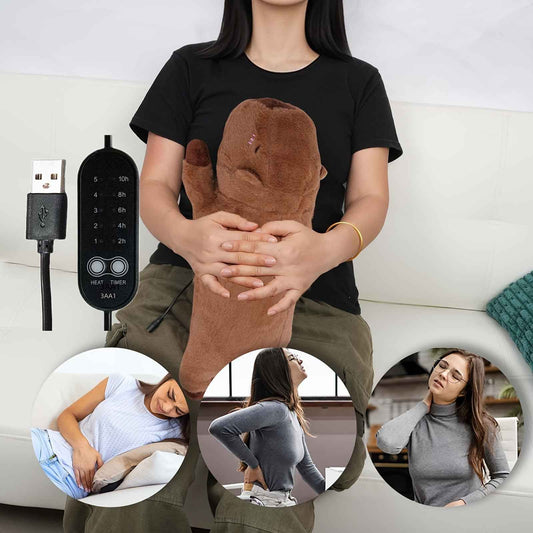 USB Electric Heating Pad, 5V 2A Soft and Comfortable Capybara Plush Heating Pillow, Animal-Shaped Electric Heating Blanket Mat, Suitable for Women and Wife Christmas Valentine'S Day Gift