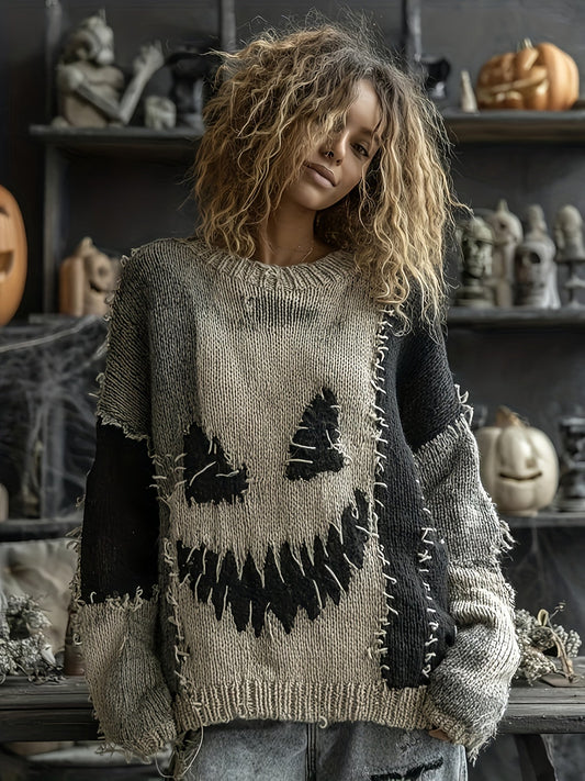 Women'S Halloween Printed Sweater SS69
