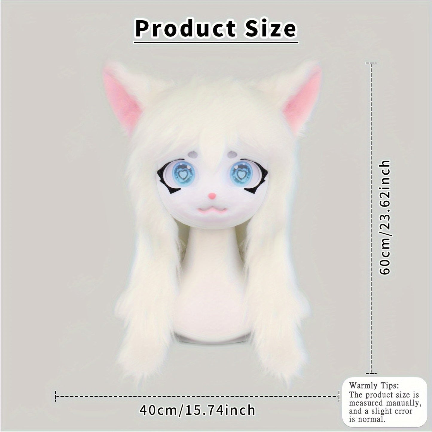 Animal Head Cat Fursuit Cut Mask Halloween Masquerade Cosplay Costume Props SS69