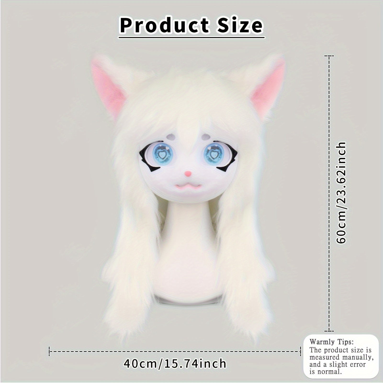 Animal Head Cat Fursuit Cut Mask Halloween Masquerade Cosplay Costume Props SS69