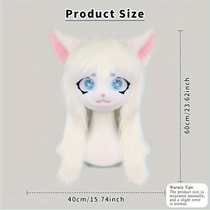 Animal Head Cat Fursuit Cut Mask Halloween Masquerade Cosplay Costume Props SS69