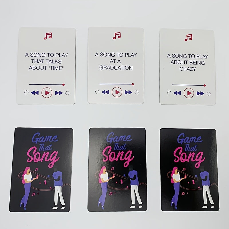 Music Memory Party Card Game - Fun Song Guessing Game for Teens and Adults, Paper Cards, for Ages 14+ - Engaging Group Activity for Music Enthusiasts SS69