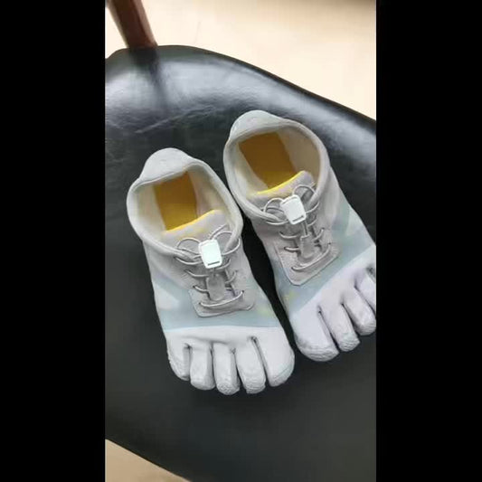 FiveFingers Split Toe Shoes - Unisex - Lightweight Breathable Mesh - with Thick Non-Slip Rubber Sole - for Yoga, Training & Water Sports (35-40 Size Up Recommended) - Casual Low-Top Sneakers