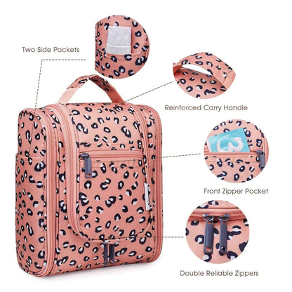 Travel Bag for Toiletries Cosmetic Bags for Women Hanging Toiletry Bag Multi-compartment Makeup Bag Organizer Bag for Essentials Accessories Makeup Bag for Cruise Essential Items Christmas Gift