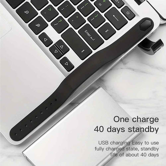 Silicone Sports Bracelet Display Bracelet for Men And Women, 30 Meters, Comfortable Silicone Strap Watch, Rechargeable Chronograph Sports Bracelet