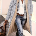 Women's Plus Size Hooded Quilted Teddy Parka Winter Coat