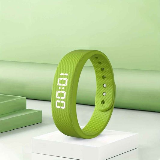Silicone Sports Bracelet Display Bracelet for Men And Women, 30 Meters, Comfortable Silicone Strap Watch, Rechargeable Chronograph Sports Bracelet