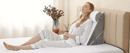 [3pcs Foam Pillows] 3pcs Foam Pillows 3pcs Polyurethane Foam Bed Wedge Pillows | Adjustable Contour Support, Anti- Snoring, Acid Reflux, Medium- Soft Gray Pillow Covers, Machine Washable, Back Alleviation, Contoured Pillow De