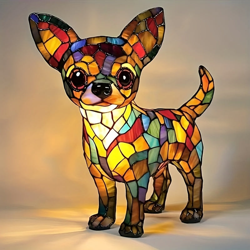 Mini French Bulldog Lamp - Portable 3D Resin Night Light With USB Cable, Stained Glass Inspired Pet Decor, Cute Gift For Small Space Dog Owners SS69 23.69 Style9