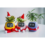 Cubidupi Smart Mini Planter Robot - Self-Watering Electronic Pet Plant Pot with Alerts, /Outdoor Plant Care, Cute Desktop Greenery Companion for Home, Office, Room - Low-Maintenance Gift (Compatible with Smart