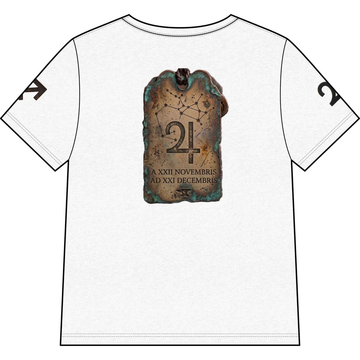 Sagittarius V-Neck Tee — Vintage Archer Zodiac Shirt