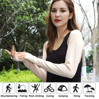 4pcs Women's Sun Protection Arm Sleeves With Shoulder Strap For Uv Protection, Sports, Cycling, Driving, Daily Wear SS69