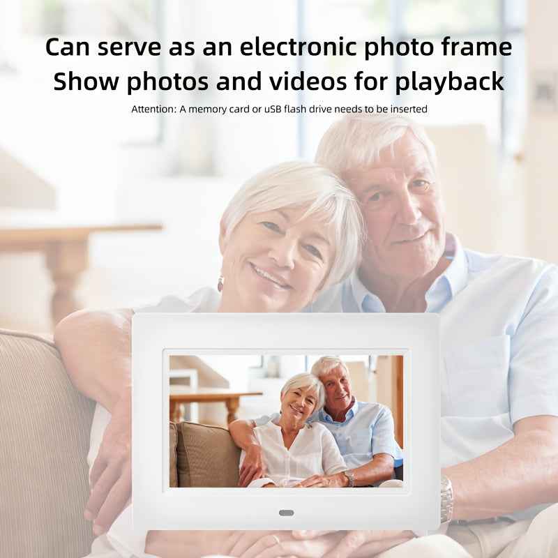 Large Digital Clock Designed for Seniors with Dementia, Featuring a Calendar Display, Alarms, And Functions As a Wall Clock Showing Day And Date. It Also Serves As an Alarm Clock, Desk Clock, Electronic Photo Frame, And Suppo