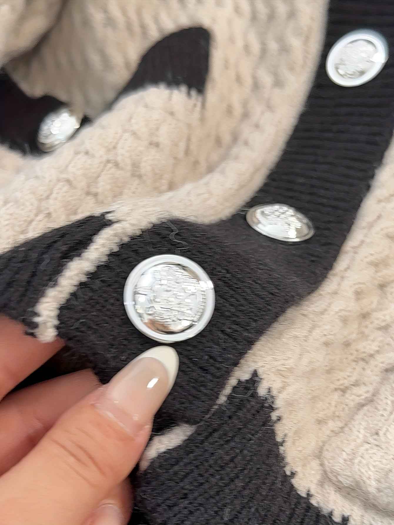 Solid Color Casual Cardigan with Contrast Trim & Pocket - Cozy Fall/Winter Sweaters, Hand Washable Layering Blouses for Jeans, Dresses, Skirts - Non- Basic Outerwear