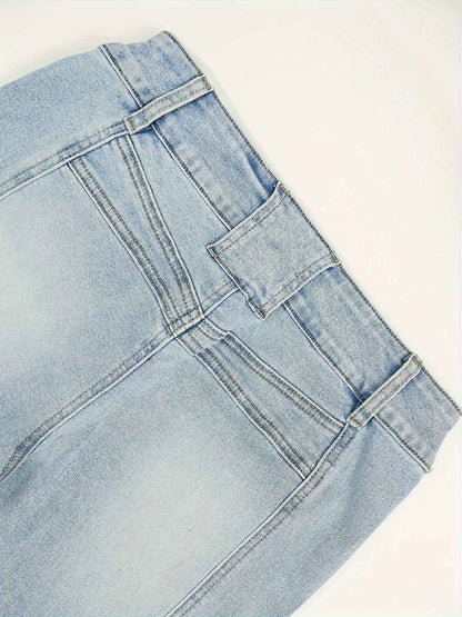 Women's Vintage Y2K Low-Rise Slim-Fit Flared Bell-Bottom Jeans Pants - Full-Length -Sweeping Trousers with Internal Zipper Closure, Machine Washable Retro for Casual Streetwear (Spring Summer Fall)