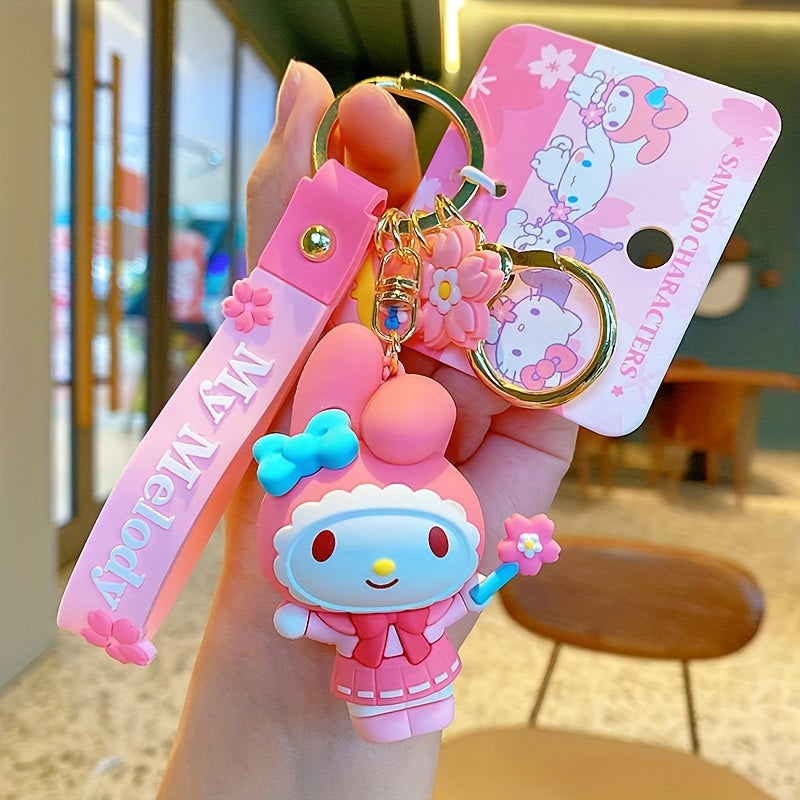 Genuine Sanrio Hello Kitty Resin Anime Doll Moon Keychain - Keychain & Keychain for Car Keys, Gifts for Bag Decorations, Daily Use, Collectibles, Fashion Accessories [] SS69