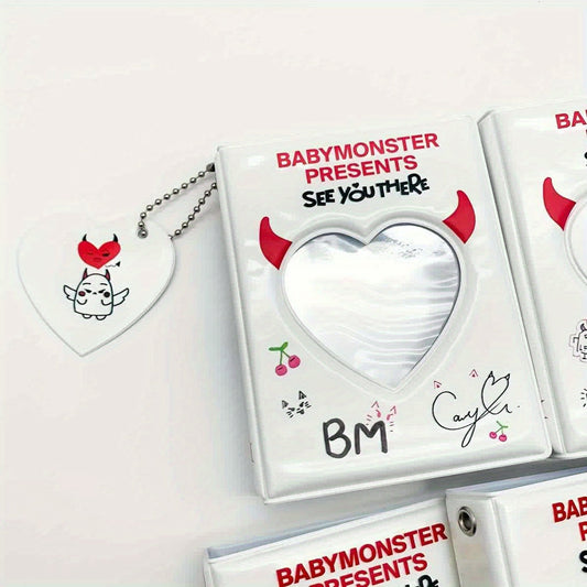 BABYMONSTER K-Pop Photocard Album - Faux Leather, Rectangular Storage for Rami, Ahyeon, Rora, Asa, Rukka, Chiquita, Pharita & More SS69