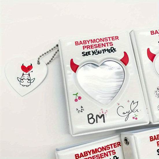 BABYMONSTER K-Pop Photocard Album - Faux Leather, Rectangular Storage for Rami, Ahyeon, Rora, Asa, Rukka, Chiquita, Pharita & More SS69