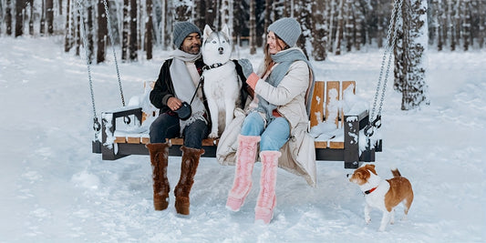 Womens Winter Punk Goth Boots - Faux Fur Lined, Side Zipper, Lace Up, Chunky Heel, Platform, Warm, Knee High, Mid Calf, Block Heel, Snow Walking Boots For Women - SS69