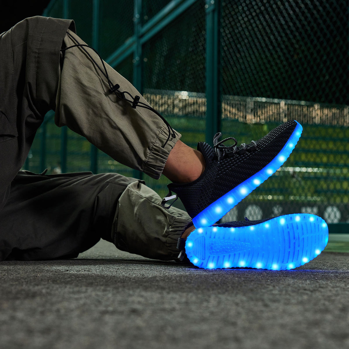 ALCUBIEREE Women's LED Sneakers - USB Rechargeable Glow
