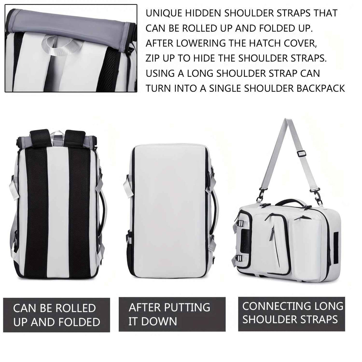 [Large Travel Backpack] Travel Backpack for Men and Women, Large Capacity Carry-On Bag with Shoe Compartment, Airline Approved 17.3-Inch Laptop Backpack, Business Gym Weekend Pack, Single Shoulder or Double Shoulder, Travel B