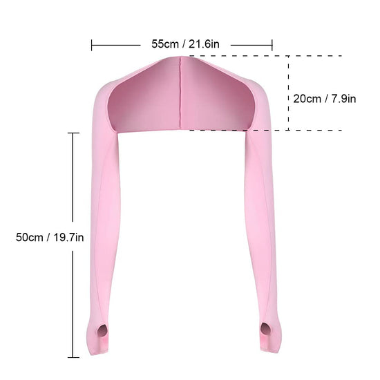 4pcs Women's Sun Protection Arm Sleeves With Shoulder Strap For Uv Protection, Sports, Cycling, Driving, Daily Wear SS69