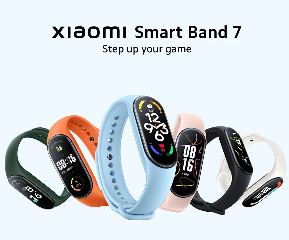 Xiaomi Mi Band 7 Smart Fitness Tracker, 1.62