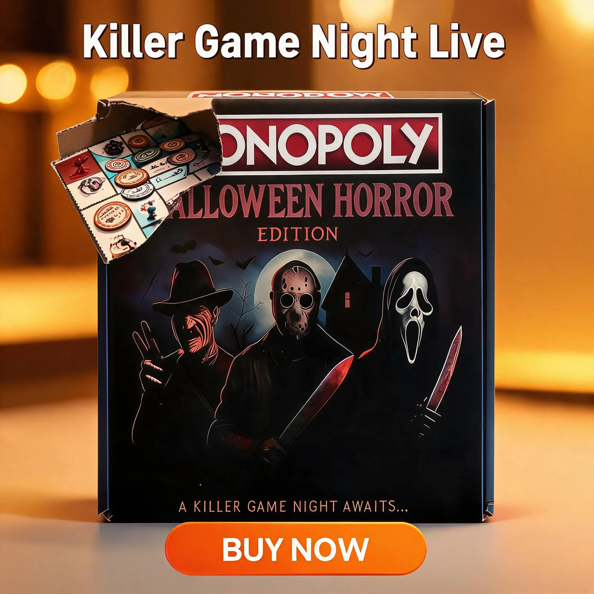 Broadway Thrilling Board Game, Musical Themed Tabletop Game, Broadway Show Themed Gift, Board Game for Halloween & Christmas Family Gatherings
