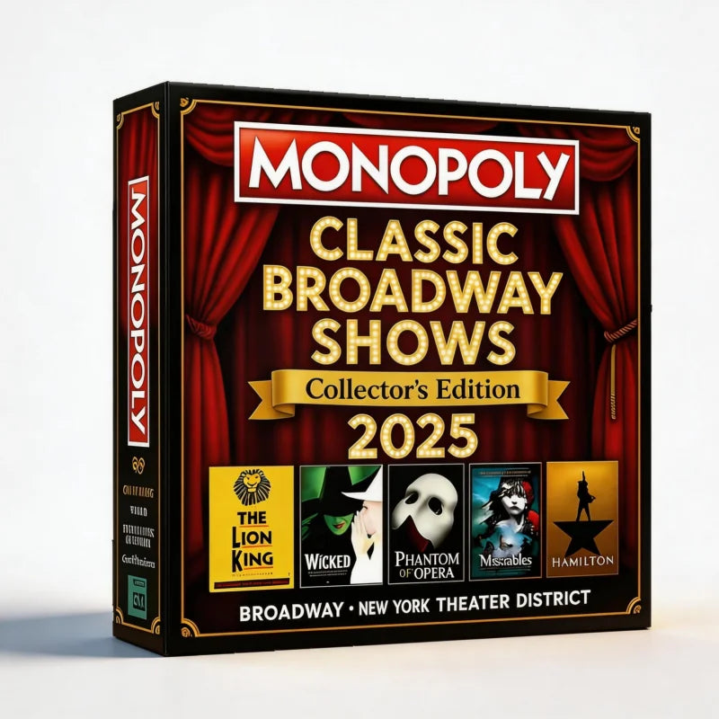 Broadway Thrilling Board Game, Musical Themed Tabletop Game, Broadway Show Themed Gift, Board Game for Halloween & Christmas Family Gatherings