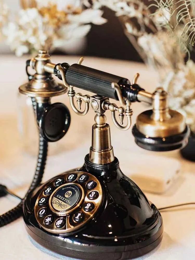 Voice Guestbook phone Wedding Telephone Classic Retro Craftsmanship Recording Guestbook For Confessional Wedding Birthday Party