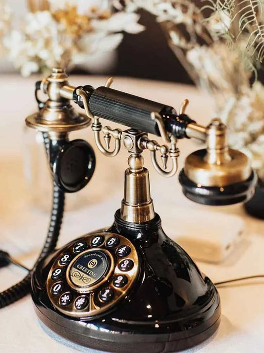 Voice Guestbook phone Wedding Telephone Classic Retro Craftsmanship Recording Guestbook For Confessional Wedding Birthday Party