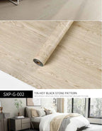 40cm Self-Adhesive Wood Grain Sticker Peel And Stick Wallpaper Waterproof Anti-Slip Floor Sticker Living Room Bedroom House Reno