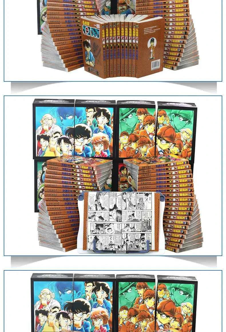 80 Books Detective Conan Complete Set Chinese Manga Book Japan Comic Reasoning Suspense Child Kids Teenager Adult Story Libros