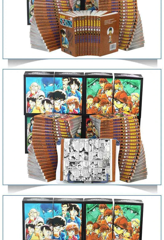 80 Books Detective Conan Complete Set Chinese Manga Book Japan Comic Reasoning Suspense Child Kids Teenager Adult Story Libros