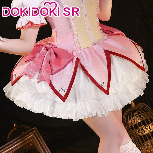 IN STOCK Madoka Cosplay Anime【S-XXL】DokiDoki-SR Kanamee Madoka Cosplay Costume Plus Size SS69