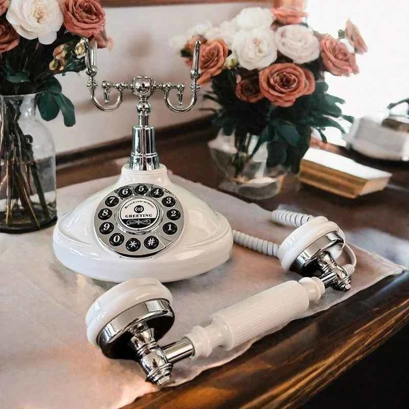 Voice Guestbook phone Wedding Telephone Classic Retro Craftsmanship Recording Guestbook For Confessional Wedding Birthday Party
