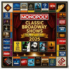 Broadway Thrilling Board Game, Musical Themed Tabletop Game, Broadway Show Themed Gift, Board Game for Halloween & Christmas Family Gatherings