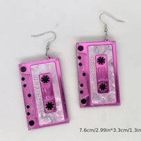Acrylic Tape Drop Earrings Y2K Retro Style Ear Jewelry For Women Party Accessories - SS69