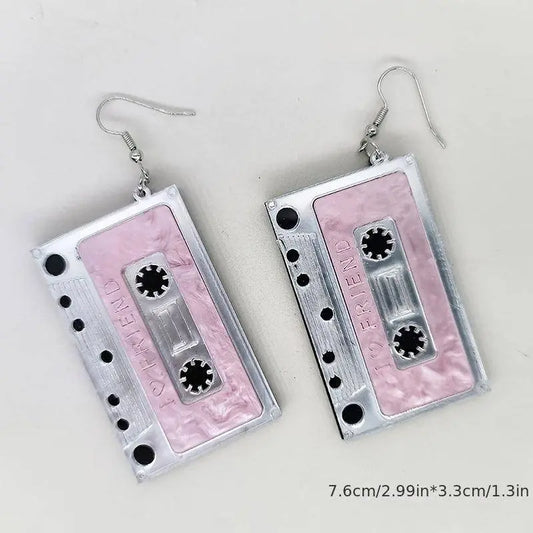 Acrylic Tape Drop Earrings Y2K Retro Style Ear Jewelry For Women Party Accessories - SS69