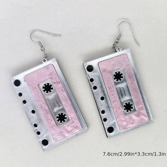 Acrylic Tape Drop Earrings Y2K Retro Style Ear Jewelry For Women Party Accessories - SS69