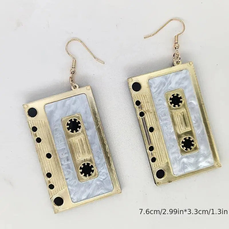 Acrylic Tape Drop Earrings Y2K Retro Style Ear Jewelry For Women Party Accessories - SS69