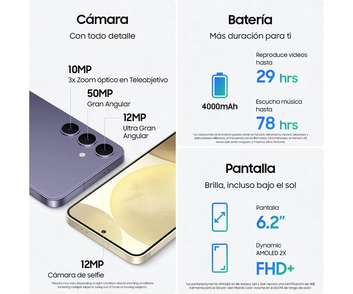 2024 New Samsung Galaxy S24 5G AI Smartphone Snapdragon 8 Gen 3 6.2" 120Hz AMOLED 2X Display 50MP Qual Camera Cell Phone 25W SS69