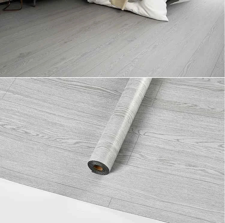 40cm Self-Adhesive Wood Grain Sticker Peel And Stick Wallpaper Waterproof Anti-Slip Floor Sticker Living Room Bedroom House Reno