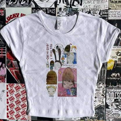 Aesthetic Letter Tank Top Y2K Harajuku Streetwear - SS69