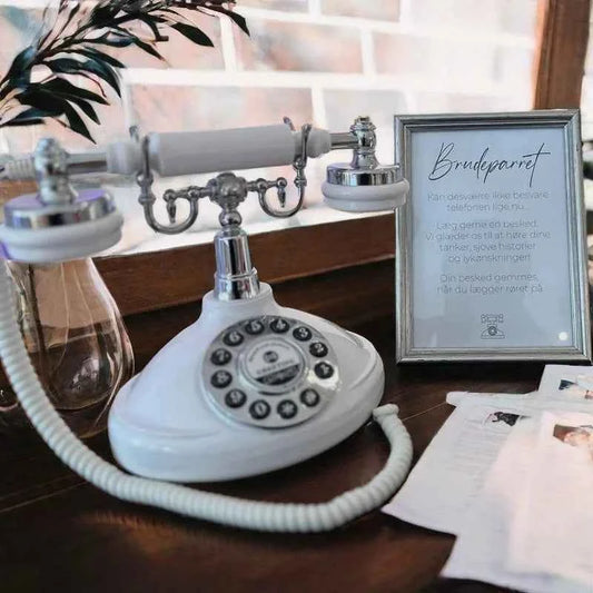 Voice Guestbook phone Wedding Telephone Classic Retro Craftsmanship Recording Guestbook For Confessional Wedding Birthday Party