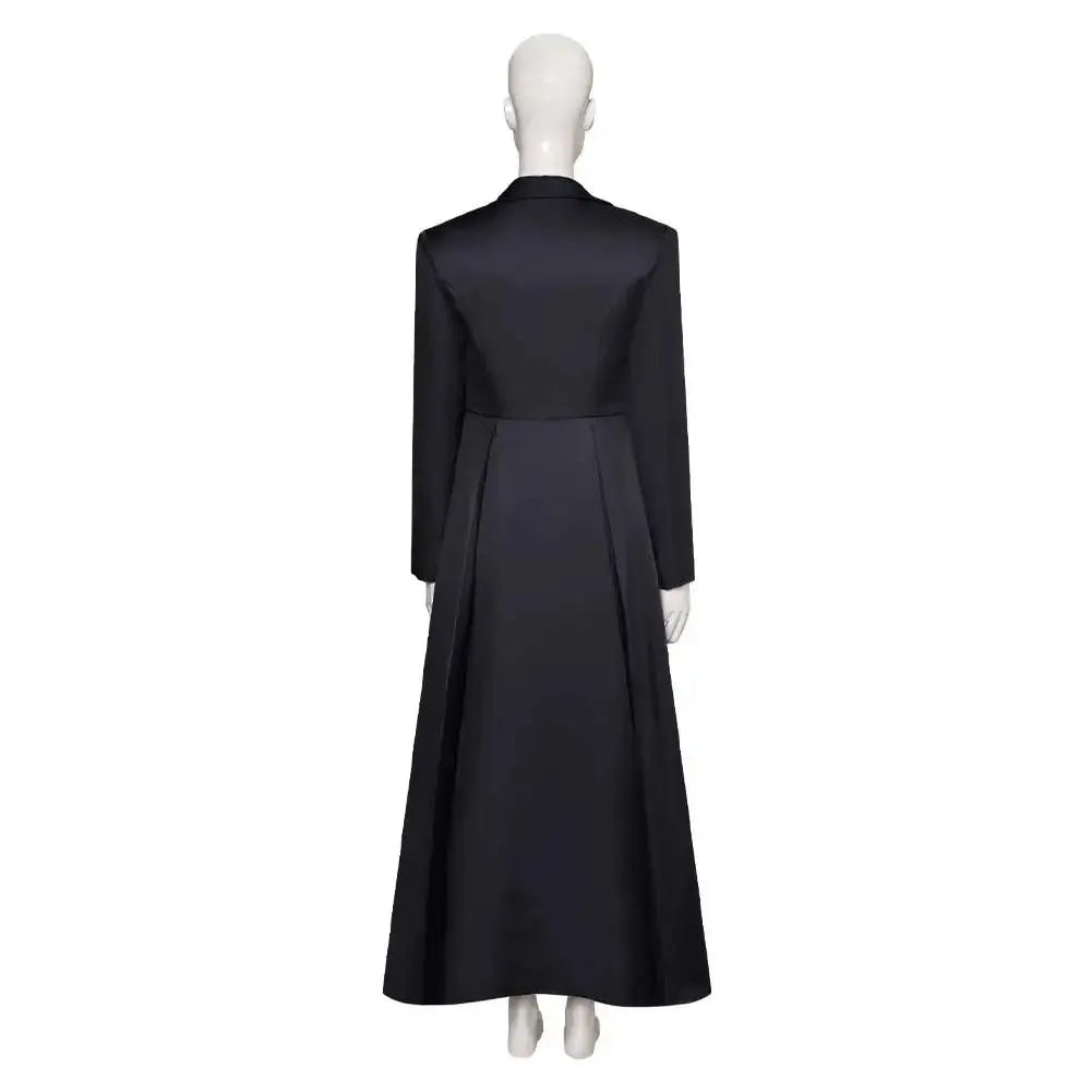 Agatha Harkness Inspired Black Trench Coat Suit Cosplay Costume - SS69
