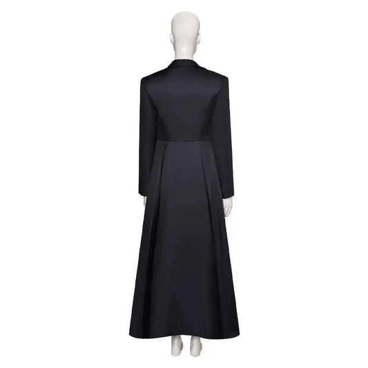 Agatha Harkness Inspired Black Trench Coat Suit Cosplay Costume - SS69